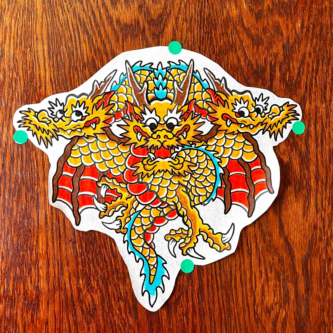 Red-Kirin-Tattoo-Piercing-Boutique-tattoo-king-ghidora-diseño-disponible-geru-tatuador