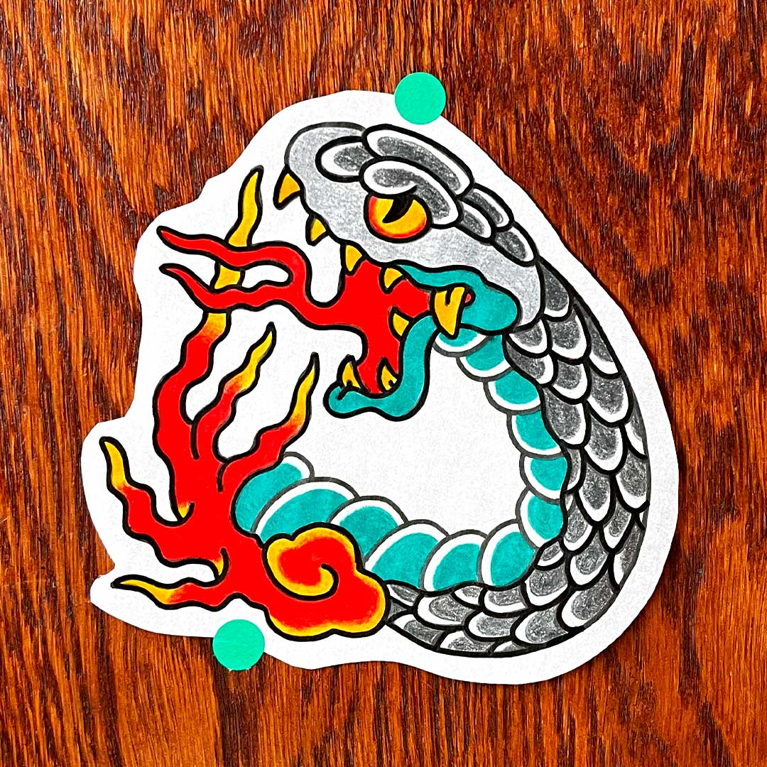 Red-Kirin-Tattoo-Piercing-Boutique-tattoo-serpiente-fuego-diseño-disponible-geru-tatuador