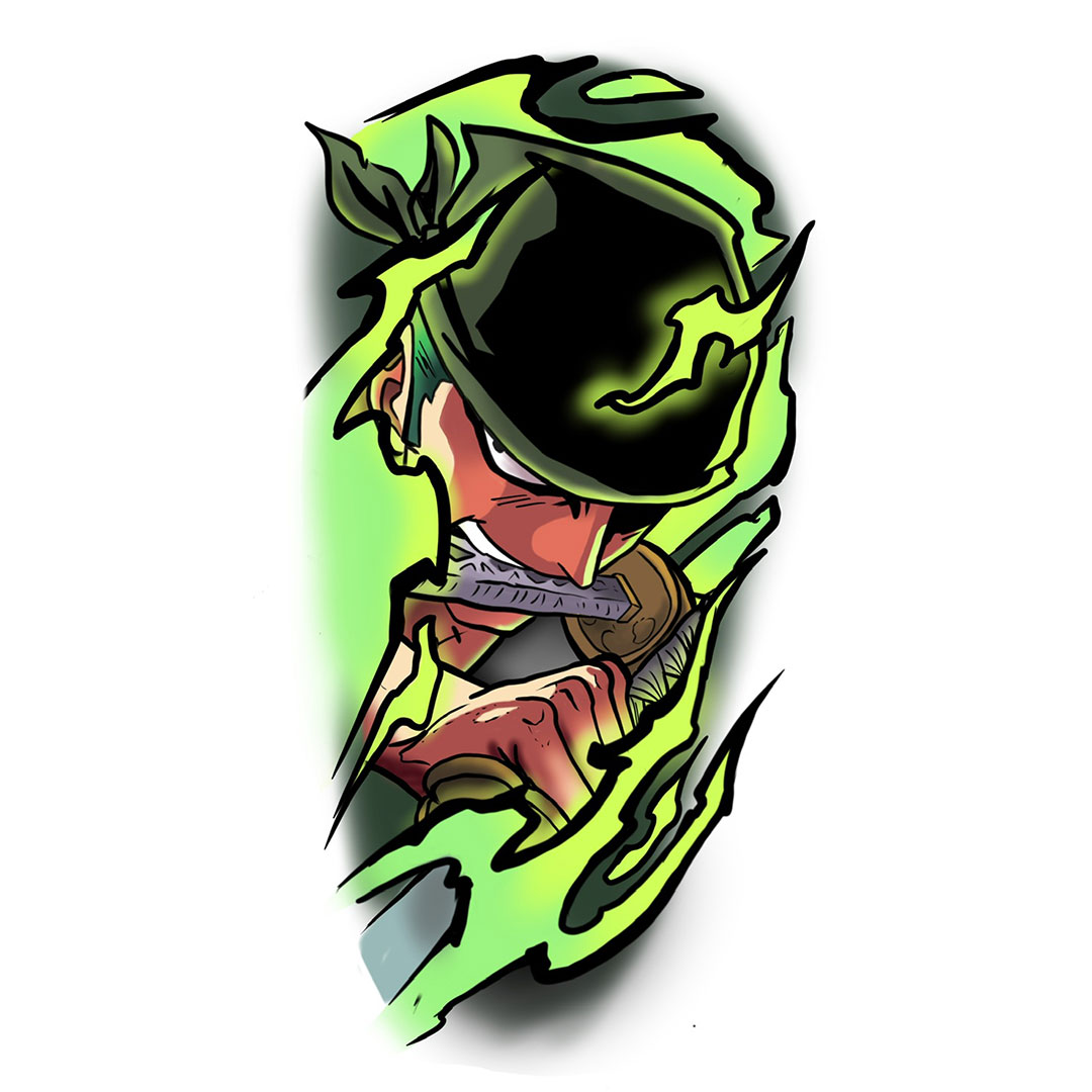 Red-Kirin-Tattoo-Piercing-Boutique-tattoo-zoro-one-piece-diseño-disponible-boas-tatuador