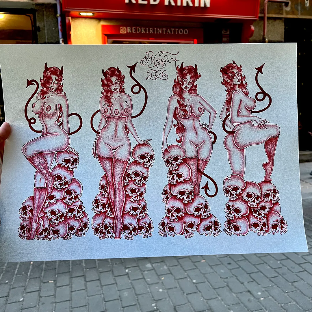 Red-Kirin-Tattoo-Piercing-Boutique-tattoo-diablas-diseño-disponible-mewi-tatuadora
