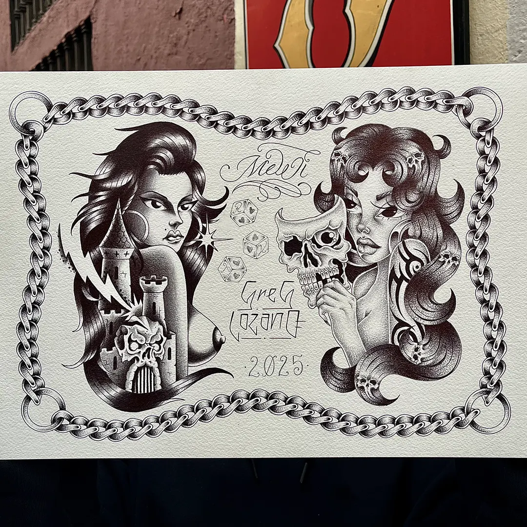 Red-Kirin-Tattoo-Piercing-Boutique-tattoo-mujer-mascara-castillo-diseño-disponible-mewi-tatuadora