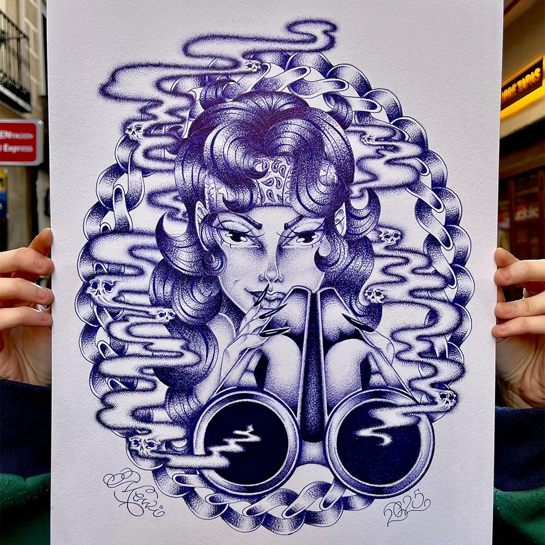 Red-Kirin-Tattoo-Piercing-Boutique-tattoo-pinup-exploradora-diseño-disponible-mewi-tatuadora